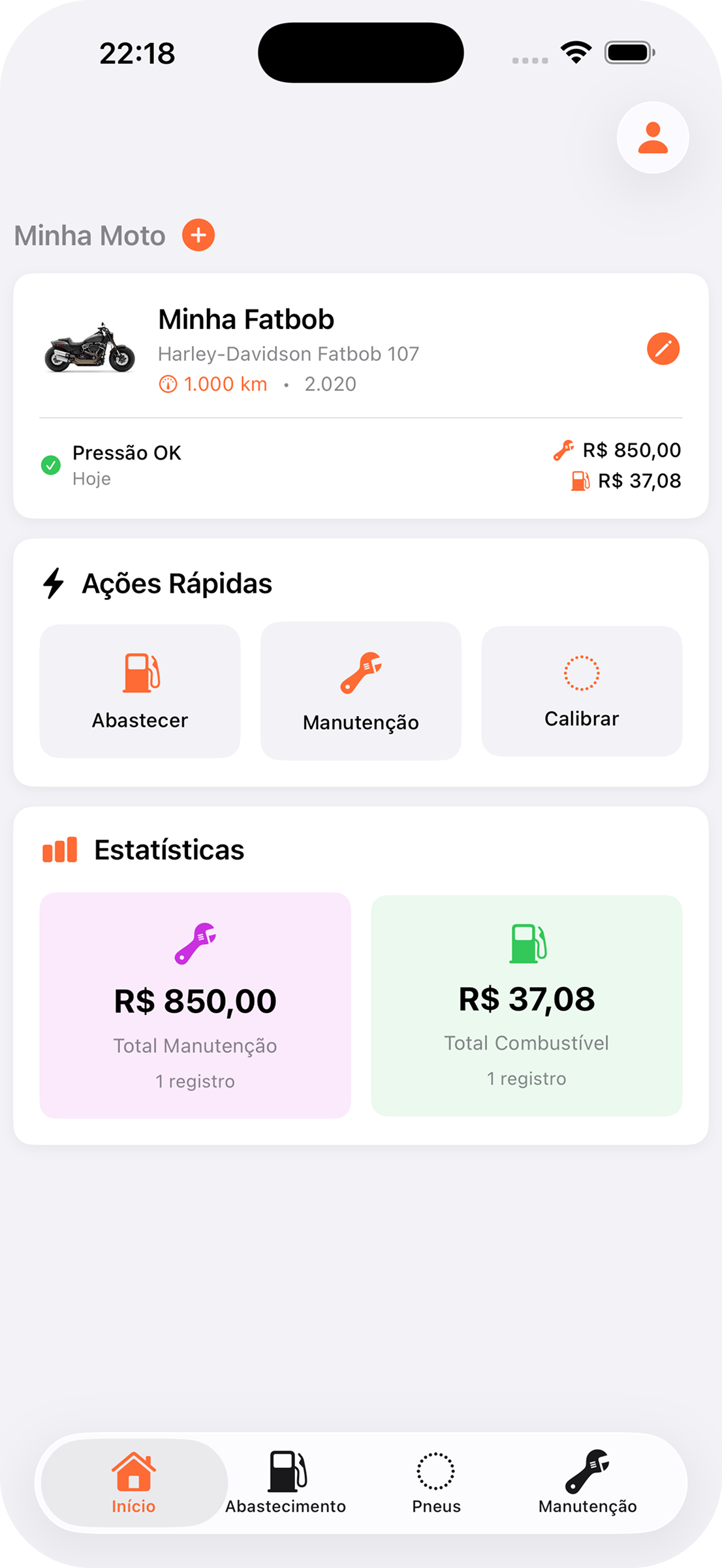 RideKeeper App Screenshot